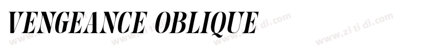 Vengeance Oblique字体转换